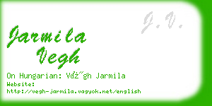 jarmila vegh business card